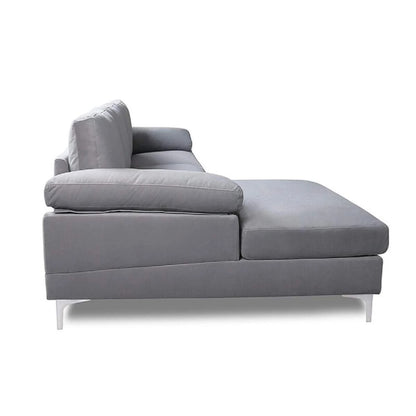 Designer Sofa Set:- Daiyan L Shape 5 Seater Velvet Luxury Furniture Sofa Set
