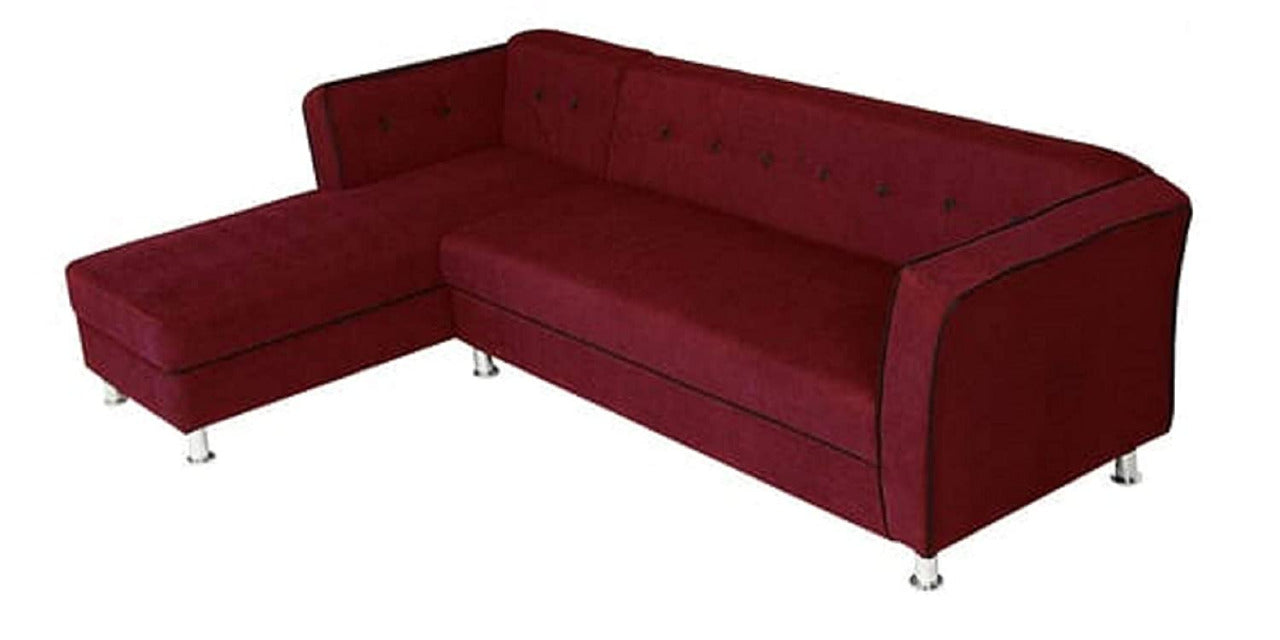 Designer Sofa Set:- Dora L Shape 5 Seater Fabric Luxury Furniture Sofa Set