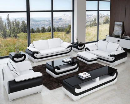 Designer Sofa Set:- Fabric Leatherette Lounge Luxury Furniture Sofa Set