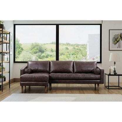 Designer Sofa Set:- Kate L Shape 5 Seater Leatherette Luxury Furniture Sofa Set