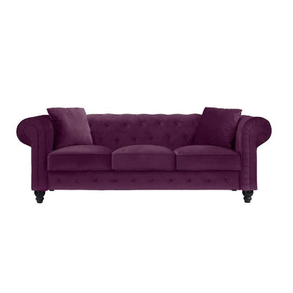 Designer Sofa Set:- Logue 3 Seater Velvet Fabric Sofa Set luxury furniture
