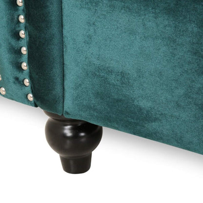Designer Sofa Set:- 3 Seater Velvet Fabric Luxury Furniture Sofa Set 
