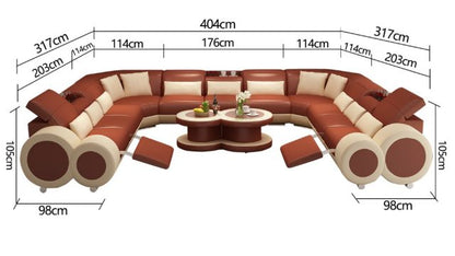Designer Sofa Set:- U Shape Luxury Furniture Sofa Set