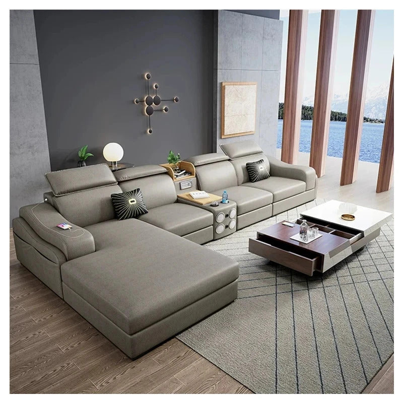 Designer Sofa Set:- U Shape fabric Luxury Furniture Sofa Set
