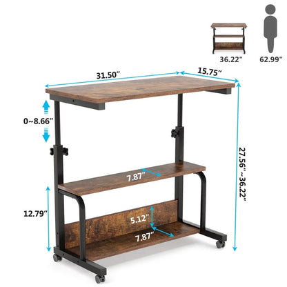 Computer Table: Desk With Large Storage