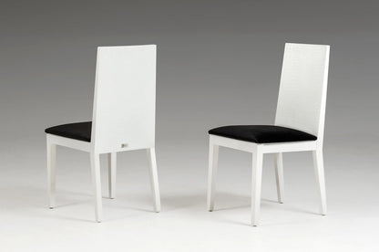 Dining Chair BELLA - White Dining Chair(Set of 2)