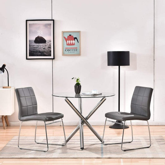Dining Set - 3 Person Round Dining Table Set