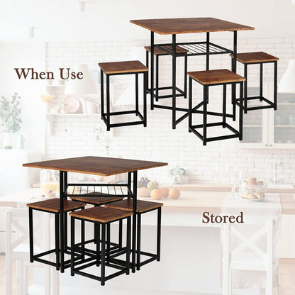 Dining Set : - 4 Person Breakfast Nook Dining Set