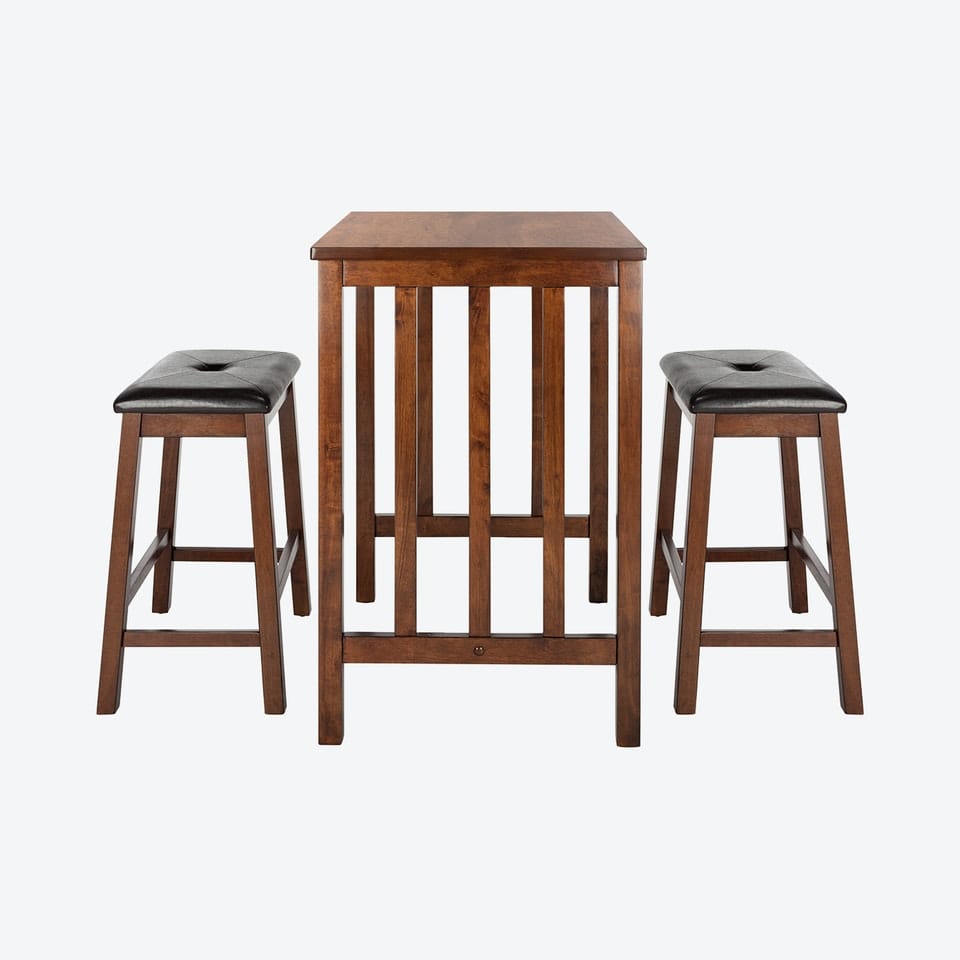 Dining Set: 2 Seater Counter Height Bar Table