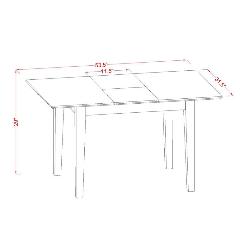 Dining Set: 2 Seater Solid Wood Dining Set