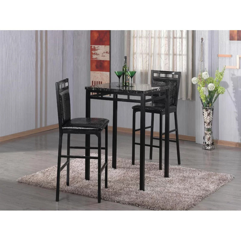 Dining Set: 3 Piece Counter Height Dining Set
