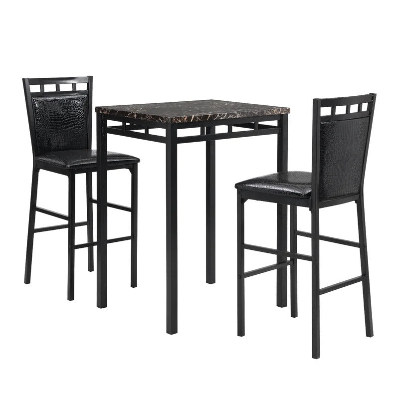 Dining Set: 3 Piece Counter Height Dining Set