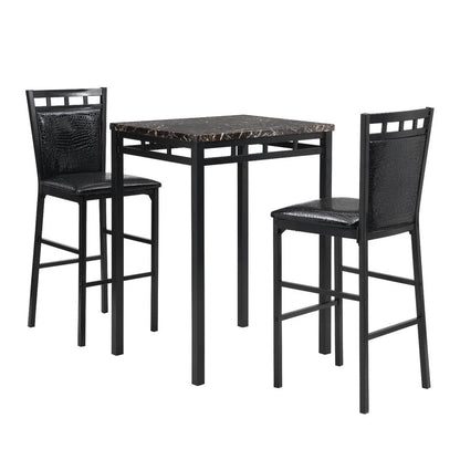 Dining Set: 3 Piece Counter Height Dining Set