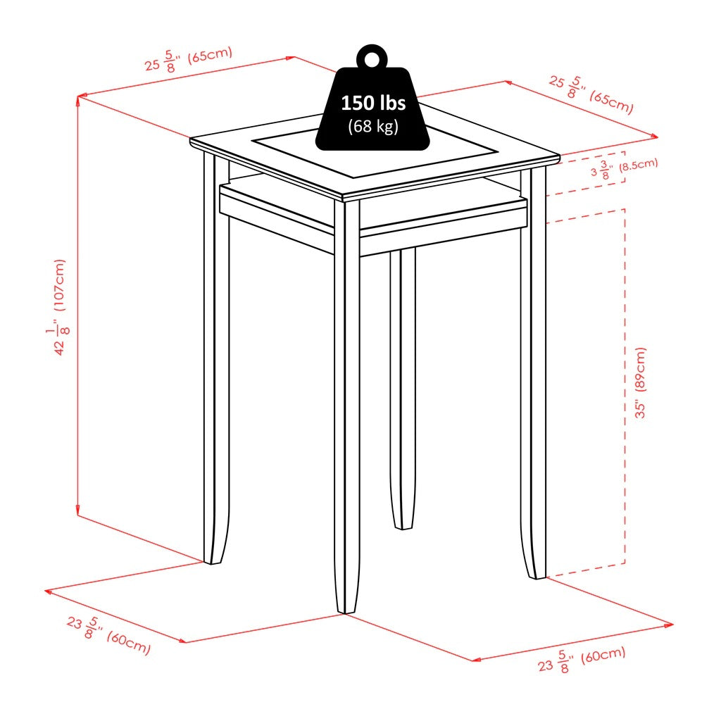 Dining Set 3 Piece Counter Height Dining Table Set