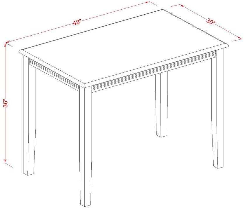 Dining Set 3 Piece Cross-And-Ladder Dining Table Set