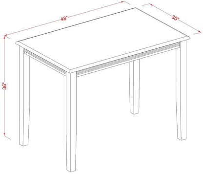 Dining Set 3 Piece Cross-And-Ladder Dining Table Set