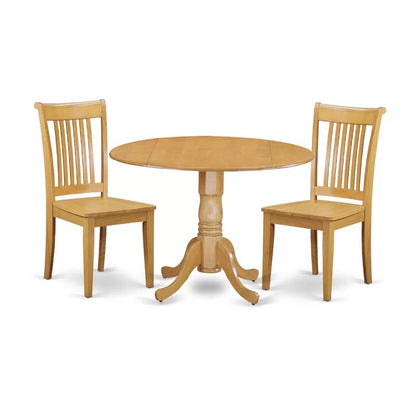 Dining Set 3 Piece Drop Leaf Dining Table Set