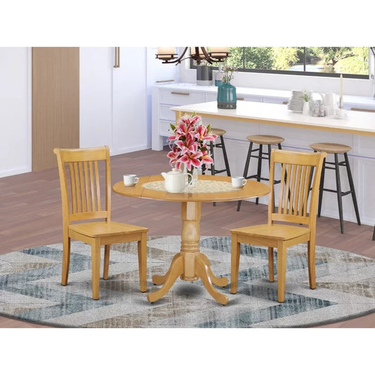 Dining Set 3 Piece Drop Leaf Dining Table Set
