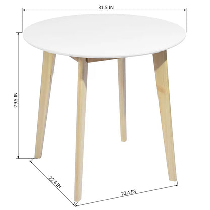 Dining Set: 3 Piece Round Dining Table With 2 Chairs