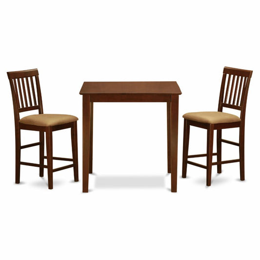 Dining Set: 3 Piece Slat Back Dining Table Set