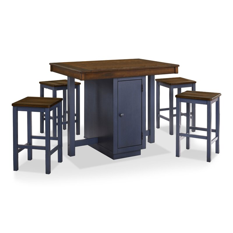 Dining Set: 4 - Person Counter Height Dining Set