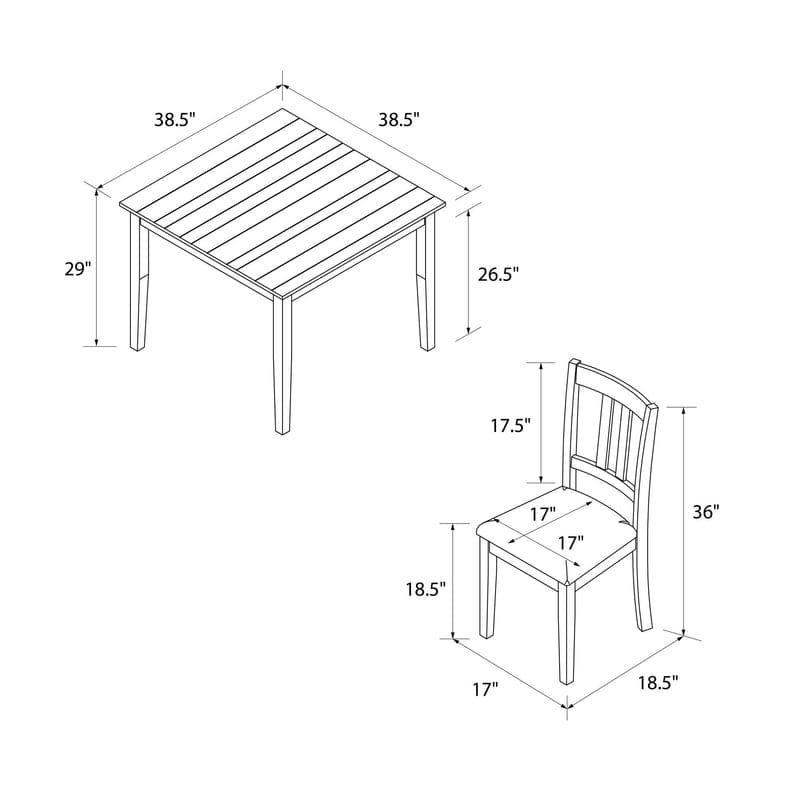 Dining Set 4 - Person Rectangular Dining Set