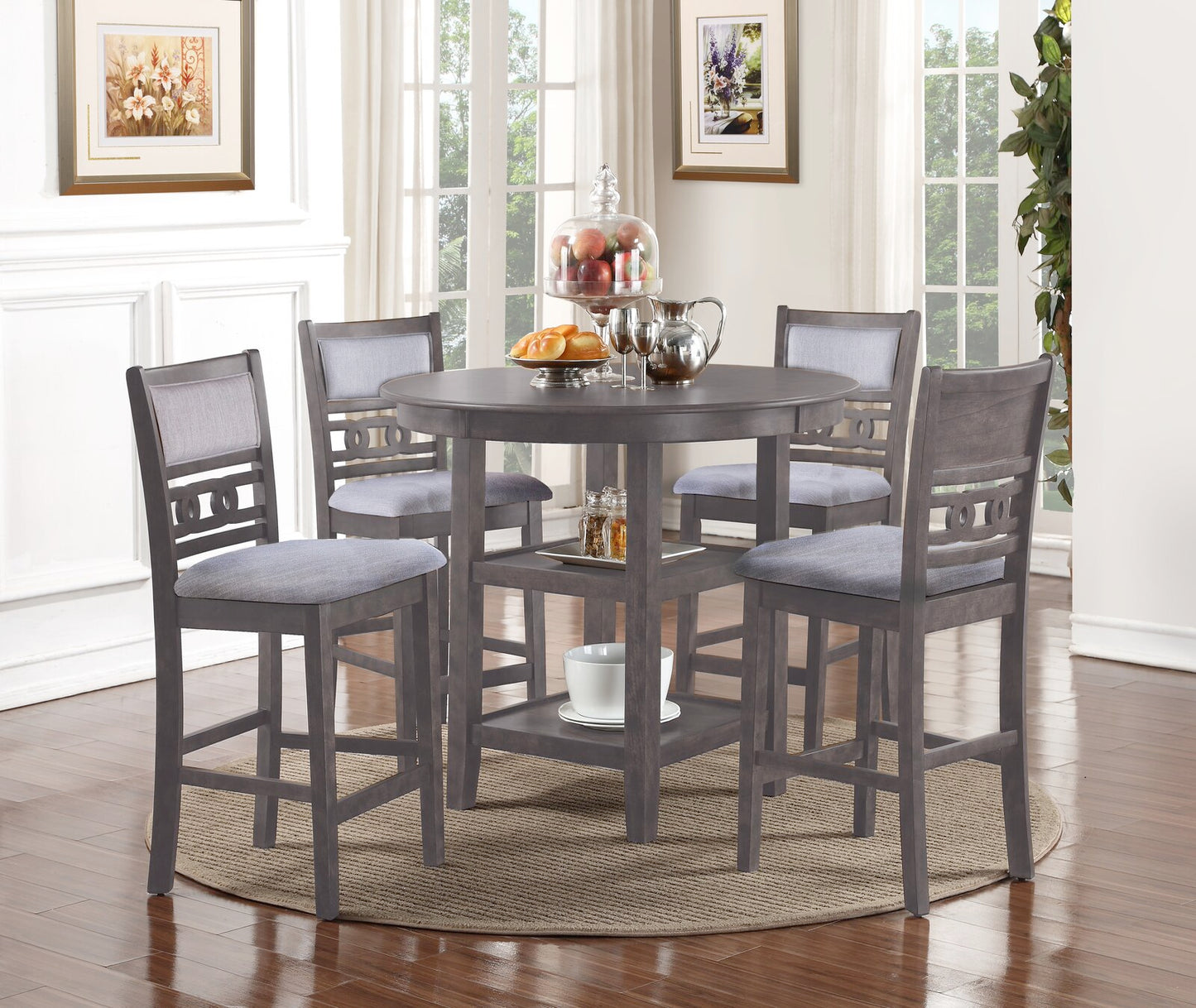Dining Set : 4 - Person Round Dining Table Set
