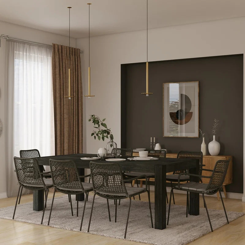 Dining Set: Acacia Solid Wood Dining Set