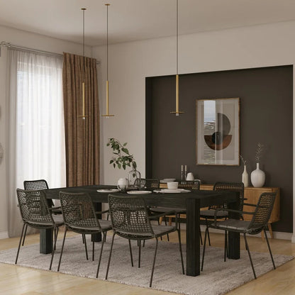 Dining Set: Acacia Solid Wood Dining Set