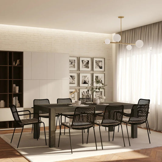 Dining Set: Acacia Solid Wood Dining Set