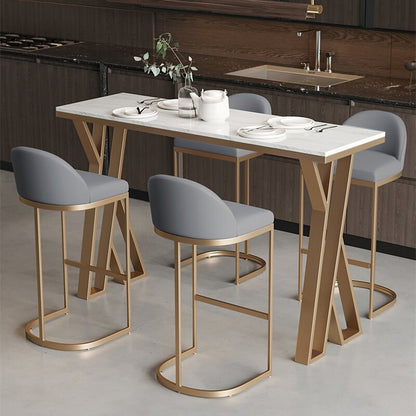 Dining Set: Bar Height 4 Seater Dining Set
