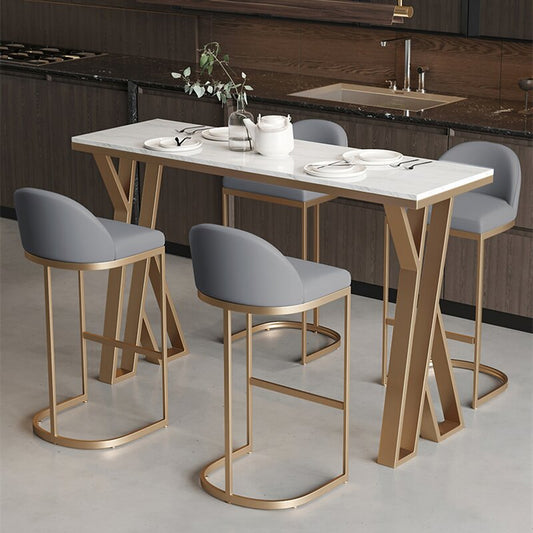 Dining Set: Bar Height 4 Seater Dining Set