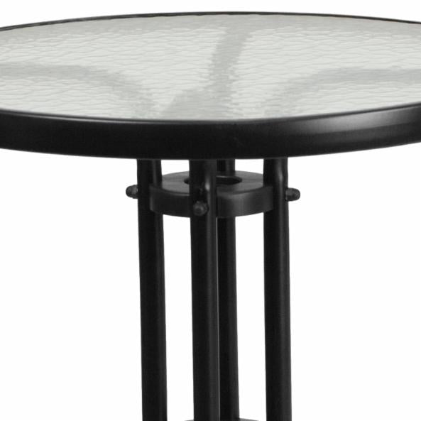 Dining Set: Biyok 2 Seater Aluminum Patio Dining Set with Slat Stack Chairs