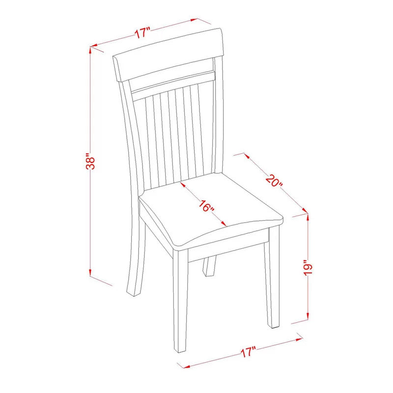 Dining Set: Butterfly Leaf Rubberwood Dining Set