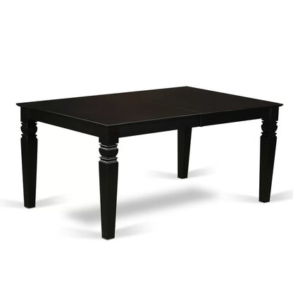 Dining Set: Butterfly Leaf Rubberwood Solid Wood Dining Set