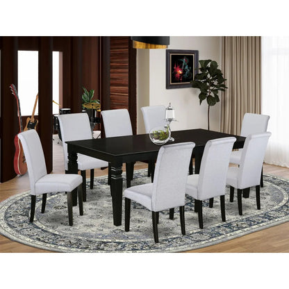 Dining Set: Butterfly Leaf Rubberwood Solid Wood Dining Set