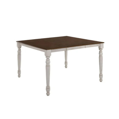 Dining Set: Buttermilk Counter Height 6 Seater Dining Set