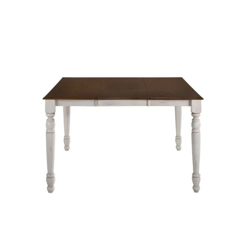 Dining Set: Buttermilk Counter Height 6 Seater Dining Set
