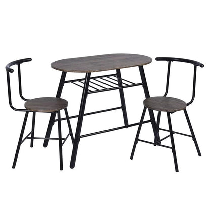 Dining Set: Dining Table with 2 Chairs Dining Set, Breakfast Table