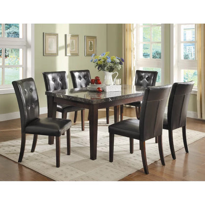 Dining Set: Dining Table with 6 Chairs Bar Height Dining Set
