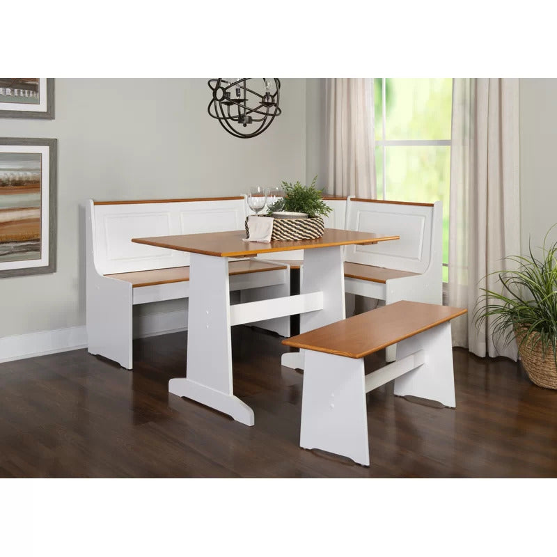 Dining Set: Dining Table with 6 Chairs Breakfast Dining Set