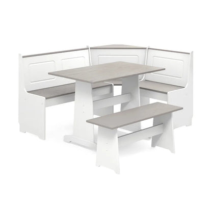 Dining Set: Dining Table with 6 Chairs Breakfast Dining Set