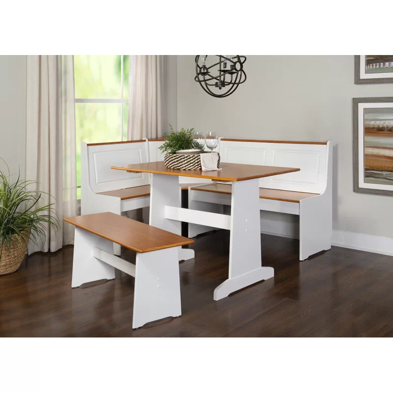 Dining Set: Dining Table with 6 Chairs Breakfast Dining Set