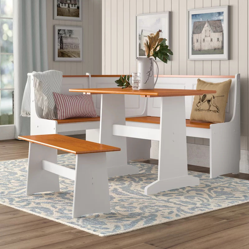 Dining Set: Dining Table with 6 Chairs Breakfast Dining Set