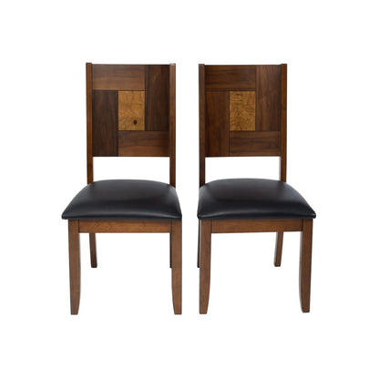 Dining Set: Dining Table with 6 Chairs Butterfly Leaf Dining Set