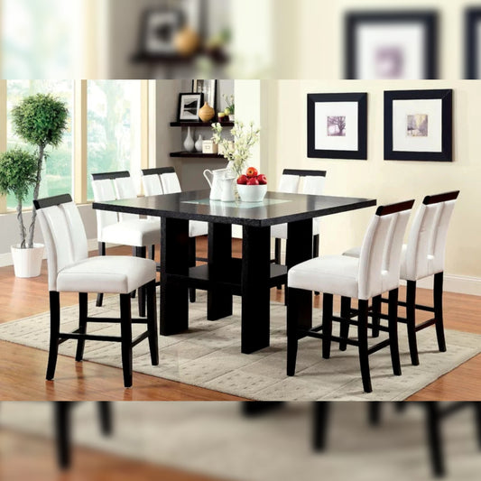Dining Set Dining Table with 6 Chairs Counter Height Dining Set