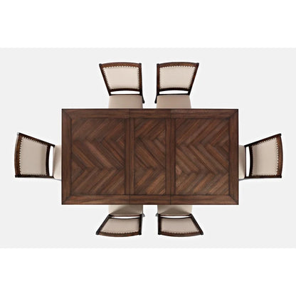  Dining Set: Dining Table with 6 Chairs Counter Height  Dining Set