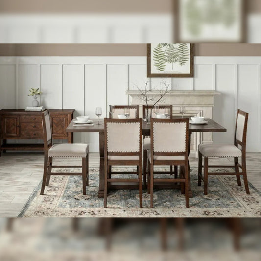 Dining Set Dining Table with 6 Chairs Counter Height  Dining Set