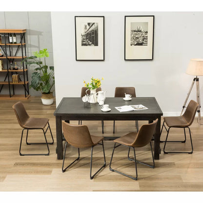 Dining Set: Dining Table with 6 Chairs Dining Set
