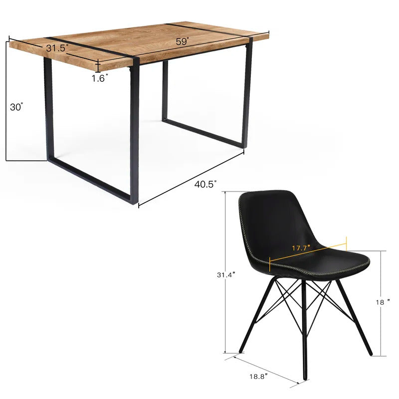 Dining Set : Dining Table with 6 Chairs Dining Set